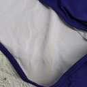 Daci Plus Size One Piece Swimsuit for Women Tummy Control Vintage Bathing Suits Ruched Swimwear (Navy Blue)