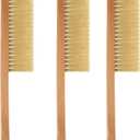 3 Pieces Bee Brush Wooden Handle, Bristles Bee Brush Tool with Wooden Handle