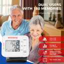 Blood Pressure Monitor for Home Use,Automatic Wrist Blood Pressure Monitor,FSA&HSA Adjustable Wrist Blood Pressure Cuff (5.3-8.5) 2*90 Memory Digital Blood Pressure Machine with Carrying Case