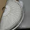 Lasko Cyclone Pedestal Fan, Adjustable Height, Remote Control, Timer, 3 Speeds, for Bedroom, Kitchen, Office and Living Room, 18", White, 1885, Large
