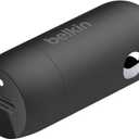 Belkin BoostCharge 30W Compact Fast Car Charger w/USB-C Power Delivery Port for iPhone 16, 16 Pro, 15, 15 Pro, Galaxy S25, S24, Note, Pixel 9 & More - Black
