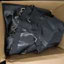 Black Tarps Heavy Duty Waterproof 20x20, 12 Mil Thick, High Durability, Rip and Tear Resistant with Metal Grommets Every 20 Inches