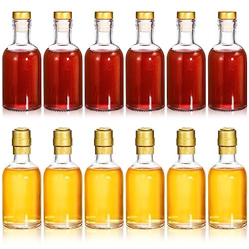 Hacaroa 12 Pack Small Glass Liquor Bottles with T-Top Caps and Heat Shrink Capsules, 3 Oz (100ml) Clear Nordic Vodka Bottles, Boston Travel Shots Bottles for Wine, Alcohol, Whiskey, Beverages Hacaroa 12 Pack Small Glass Liquor Bottles with T-Top Caps and Heat Shrink Capsules, 3 Oz (100ml) Clear Nordic Vodka Bottles, Boston Travel Shots Bottles for Wine, Alcohol, Whiskey, Beverages