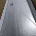 Hasipu Full Length Mirror with Lights, 71" x 24" LED Lighted Floor Standing, Full Body Dressing Hanging Mounted Mirror, Dimmable, Tempered Glass, Safe to Use, Square Black