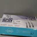 Leebein Electric Spin Scrubber, Shower Scrubber with 4 Adjustable Angles and 8 Brush Heads, Electric Scrubber with Long Handle & Remote Controller, Cleaning Brush for Bathroom, Tub, Floor (Black)