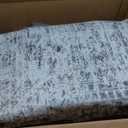 Soalmost Washable Area Rug 8x12, Large Soft Rugs for Living Room Vintage Grey Carpet 8x12 Area Rugs for Bedroom Dining Room Non-Slip Stain Resistant Under Table Rug