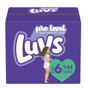 Luvs Pro Level Leak Protection Diapers Size 6 (2 X 144 Count)