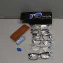 NOVIVON 6 Pack Reading Glasses with 6 Cases Blue Light Blocking Readers for Women & Men, Computer eye glasses, Cheaters, +2.5