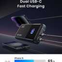 INIU Power Bank, 25000mAh 100W USB C Laptop Portable Charger, PD QC Fast Charging 3-Output Battery Pack, Travel Charger for Laptop MacBook iPad Tablet Steam Deck iPhone 17 16 15 14 Pro Samsung S25 etc