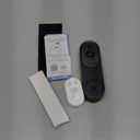 Orbitell Wireless Wi-Fi Video Doorbell Camera with Two Way Audio, AI Motion Detection, Night Vision and Cloud Storage, 2.4G Wi-Fi only (Black)