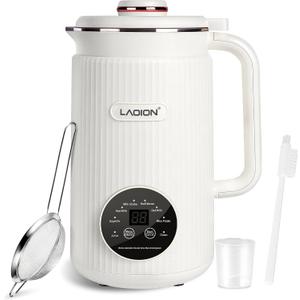 40oz 8-in-1 Nut Milk Maker Machine for Homemade Soy Milk, Almond Milk, Oat Milk, Juice, Milkshake, and Rice Paste with 12H Delay Start, 2H Keep Warm, Boil Water & Self-Cleaning