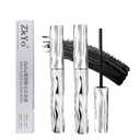 Steel Tube Eyelash Primer, Tubing Mascara,Waterproof Long-Lasting 3D Curling Eyelash Iron with No Flaking, Sweat-Proof, Lengthening, Black 0.12oz/3.5g (2pcs)