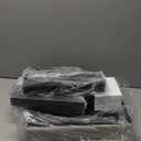 IBUYKE 16 Inch Small Foot Stool Ottoman, Rectangle Linen Foot Rest with Padded Seat and Metal Legs, Modern Ottoman Foot Rest for Living Room Bedroom Entryway Couch, Grey WBD001G