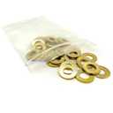 (25 Pieces) 5/8" SAE Grade 8 Flat Washers Zinc Yellow