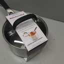 KitchenAid Stainless Steel Saucepan with Measuring Marks and Lid, 2 Quart, Brushed Stainless Steel, 1.6 Quarts