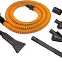 RIDGID VT2534 7-Piece Auto Detailing Vacuum Hose Accessory Kit for 1 1/4 Inch RIDGID Vacuums,Black