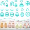 TAINSKY 21 Pcs Organic Shape Clay Earring Cutters, Boho Clay Cutters for Polymer Clay Jewelry, Geometric Earring Cutters for Polymer Clay