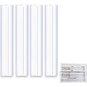 4PCS Mahjong Magnified Line Finder, Magnifier Reader with Guiding Line Perfect for Magnifying Mahjong Rule Card, Mahjong Players, Mahjong Accessories (Blue Line)