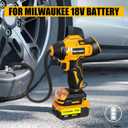 Tire Inflator Compatible with Dewalt 20V Max Battery, 160 PSI Cordless Air Compressor With LCD Digital Pressure Gauge for Car, Bike, Sport Ball (No Battery)