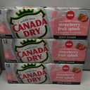3 x Canada Dry Fruit Splash Strawberry Ginger Ale Zero Sugar Soda, 12 fl oz cans, 12 pack (EXP 11/24/26)