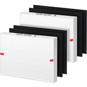 AP-1512HH Filter Replacement for Coway Airmega AP-1512HH and 200M Air Purifiers, 2 True HEPA and 4 Carbon Pre-Filter, Compared to Part # 3304899