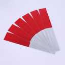 Red/White Reflective Tape 50 Pack, 2" x 12", Waterproof Self-Adhesive Safety Caution Warning Tape for Cars, Trucks, Trailers, Boats & Road Signs, Trailer Reflector