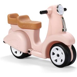 Step2 Ride Along Scooter Kids Push Car, Foot Powered Ride On Toy, Practice Balance with 4 Wheels, Made of Durable Plastic, Max Weight 40 lbs., For Toddlers 1.5-4 Years Old, Rose Pink (Child)