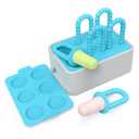 Morlike Baby Tiny Pops, 100% Silicone Popsicle Mold for Infants 4 Months +, Breastmilk Ice Pop Molds Teethers for Teething Relief, Baby Essentials, BPA Free & Dishwasher Safe (Mint)