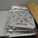 Medline Shower Chair with Backrest and Padded Armrests - 350 lb. capacity, Bath Bench, Seat, Stool for Independent Adult, Seniors, Elderly & Disabled Patients (Grey)