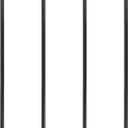 PIPE DECOR 1" x 42" Black Steel Plumbing Pipe, 4-Pack, Pre Cut Connector, Industrial Steel Grey Fits Standard One Inch Threaded Black Malleable Iron Fittings, Build Vintage DIY Furniture