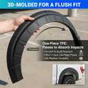 Fender Flare Protector Fits for 2021-2026 Ford F150 Wheel Arch Cover Mudguard Compatible with F150 Exterior Accessories Exclude Raptor Wing Guards Fender Trims 4PCS