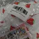 Strawberry Print Dog Dress for Small Dogs & Cats, 100% Cotton, White, X-Small