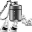 High Fidelity Concert Earplugs, Reusable Musicians Ear Plugs, 24dB Advanced Filter Technology Ear Protection (Black)