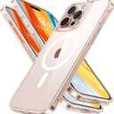 TORRAS Stronger Magnetic & Anti-Yellowing for iPhone 17 Pro Max Case Clear, Fit for MagSafe, Military Grade Drop Protection, Camera Control, DIY Button, Slim for iPhone 17 Pro Max Case Diamond Clear