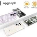 Compatible with Samsung Galaxy S23 Ultra Case Cute Clear for Women Girls, Designer Transparent Phone Cover Design