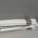 LazBlinds No Drill Cordless Roman Shades, 31'' W x 64'' H, White-Grey