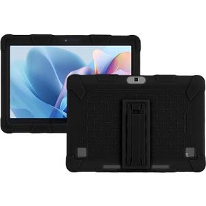 Case for Fusion5 FWIN232 Plus / 232 Pro N5 Tablet 10.1 inch, Soft Silicone Protector Cover, Kids Friendly, Adjustable Stand Tablet Cover, 4 Corners Thicken Shockproof, Black