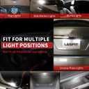 LASFIT 194 LED Bulb for License Plate Bulb White Bright,T10 168 LED Bulbs Canbus Error Free, 400LM 6000K 192 2825 W5W for Dome Map Trunk Cargo Lights (2-Pack)