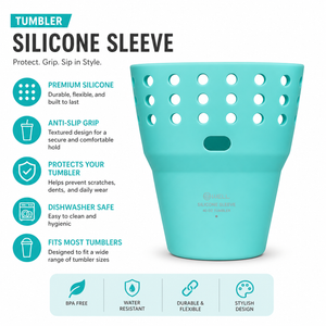 B•WELL Tumbler Silicone Sleeve. Universal Fit for 30-40oz. Tumblers