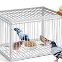 Bird Trap Upgraded Sparrow Trap
One-Way Entrance Escape-Proof Pigeon Trap, Easy to Install and Harmless Pigeon Cage, 15.74/11.81/10.23 inch