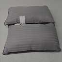 Pillows Insert 12 x 20 Set of 2 Soft and Supportive Decorative Throw Pillow for Couch, Sofa or Bed with Premium Down Alternative Filled, Grey (Gray)