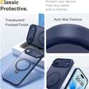 for iPhone Air Case: with 360 Spin Magnetic Stand, Camera Control Button, Fit for MagSafe, Military Drop Protection, Protective Slim Phone Cover for 17Air with Ring Kickstand, 6.5", Blue