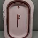 Beberoad Love Collapsible Baby Bathtub for Newborn to Toddler  Portable & Adjustable Infant Tub with Non-Slip Design, Space-Saving Bathtub for Travel & Home Use (Pink)