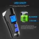 VLOXO Bike Speedometer with Bike Light Set, IPX7 Waterproof Bicycle Computer with Horn LED Front & Tail Light, USB Rechargeable (blue)