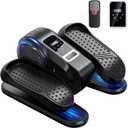 Foot Exerciser, Electric Pedal Exerciser, LCD Display & 12 Adjustable Speed Foot Pedal Exercise Machine, Portable & Quiet Exercise Equipment for Seniors, Mini Under Desk Pedal Exerciser, (Black)