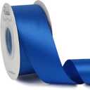 Ribbli Royal Blue Double Faced Satin Ribbon,1-1/2 x Continuous 25 Yards,Use for Bows Bouquet,Gift Wrapping,Wedding,Floral Arrangement