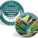 CHURYUML 4 Year Sobriety Chip Four Year Sober Coin Achievement Medallions Sobriety Gifts for Women Men AA Coins Alcoholics Anonymous Addiction Recovery Gift Affirmation Token