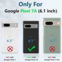 Battery Case for Pixel 7a, Upgraded 10000mAh Battery Pack Rechargeable Charger Case with Wireless Charging Compatible for Pixel 7a(6.1 inch) External Battery Charging Cover(Black)