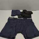 32 Degrees COOL Mens 4-PACK Quick Dry Performance Boxer Brief With Comfort Elastic Waistband (Medium, 2 Black/2 Navy)