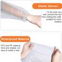 Berlune 30 Pcs Kid Rain Ponchos Bulk Disposable Ponchos for Kid Emergency Raincoat with Hood and Elastic Sleeves